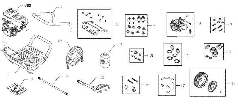 briggs & stratton 020321-0 power washer parts & manuals